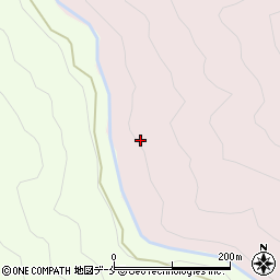 西俣川周辺の地図