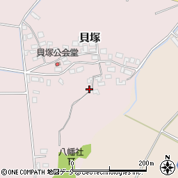 新潟県新発田市貝塚660周辺の地図