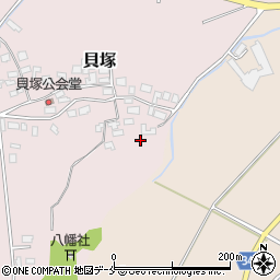 新潟県新発田市貝塚531周辺の地図