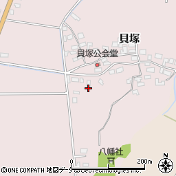 新潟県新発田市貝塚611周辺の地図