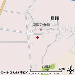 新潟県新発田市貝塚613周辺の地図