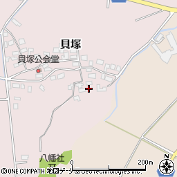 新潟県新発田市貝塚524周辺の地図
