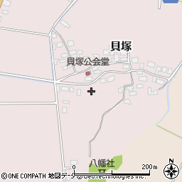 新潟県新発田市貝塚609周辺の地図