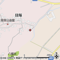 新潟県新発田市貝塚522周辺の地図