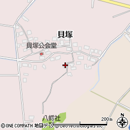 新潟県新発田市貝塚658周辺の地図