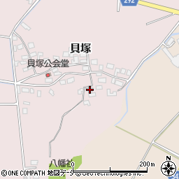 新潟県新発田市貝塚525周辺の地図
