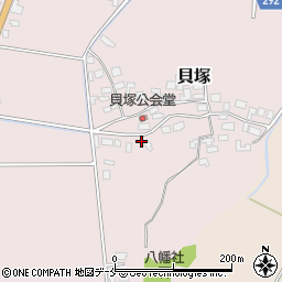 新潟県新発田市貝塚610周辺の地図