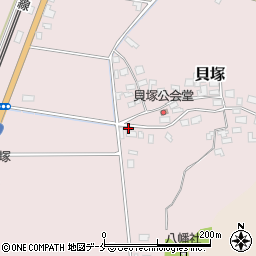 新潟県新発田市貝塚614周辺の地図