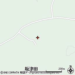 宮城県角田市坂津田大久保周辺の地図