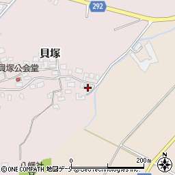 新潟県新発田市貝塚771周辺の地図