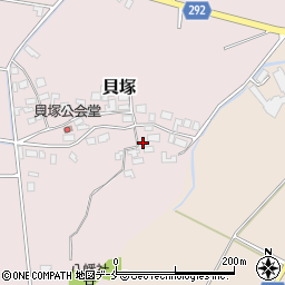新潟県新発田市貝塚670周辺の地図