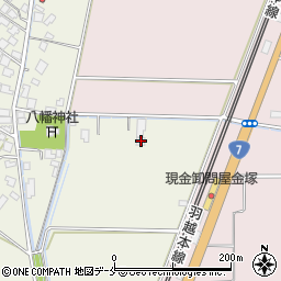 新潟県新発田市金塚317周辺の地図