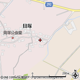 新潟県新発田市貝塚770周辺の地図