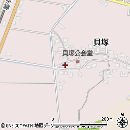 新潟県新発田市貝塚622周辺の地図