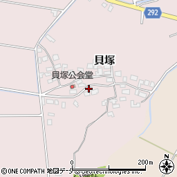 新潟県新発田市貝塚644周辺の地図