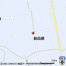 宮城県角田市毛萱新高橋周辺の地図