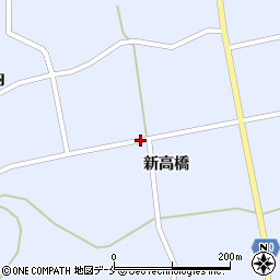 宮城県角田市毛萱（新高橋）周辺の地図