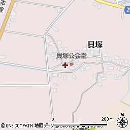 新潟県新発田市貝塚627周辺の地図