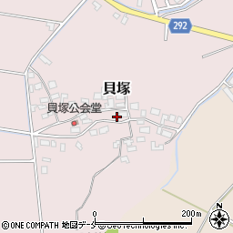 新潟県新発田市貝塚641周辺の地図