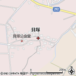 新潟県新発田市貝塚642周辺の地図