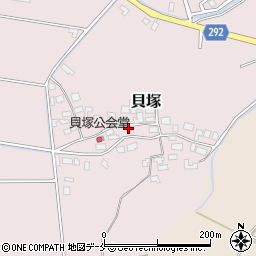 新潟県新発田市貝塚634周辺の地図
