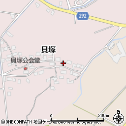 新潟県新発田市貝塚672周辺の地図