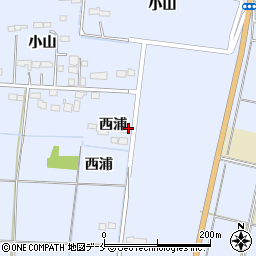 宮城県角田市江尻（西浦）周辺の地図