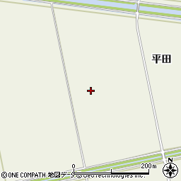 宮城県角田市岡（平田）周辺の地図