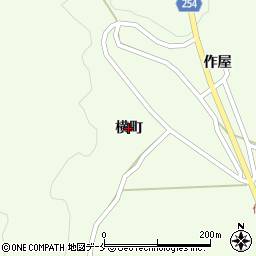 宮城県白石市福岡蔵本（横町）周辺の地図