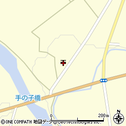 手ノ子郵便局周辺の地図