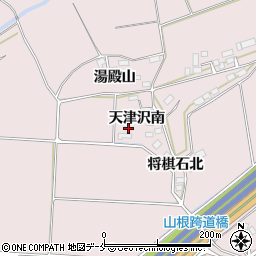 宮城県白石市福岡長袋天津沢南125-2周辺の地図