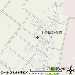 新潟県新発田市金塚580周辺の地図