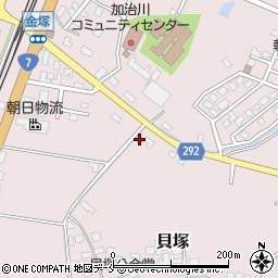 新潟県新発田市貝塚116周辺の地図