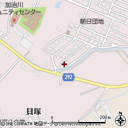 新潟県新発田市貝塚42-19周辺の地図