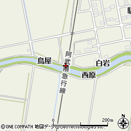 宮城県角田市江尻中尾袋周辺の地図