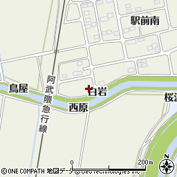 宮城県角田市岡駅前南2-9周辺の地図