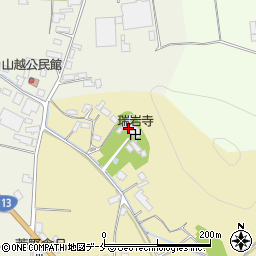 瑞岩寺周辺の地図