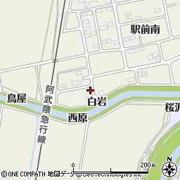 宮城県角田市岡駅前南2-8周辺の地図