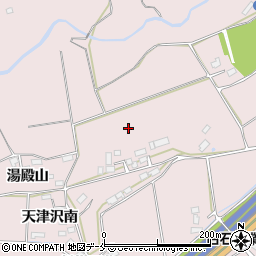 宮城県白石市福岡長袋天津沢東周辺の地図