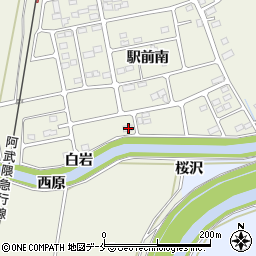 宮城県角田市岡駅前南3-10周辺の地図