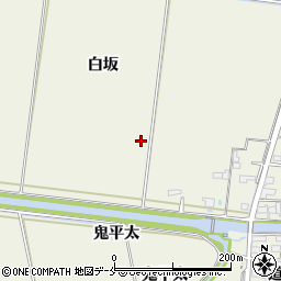 宮城県角田市岡周辺の地図