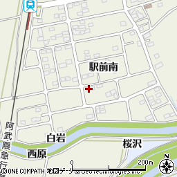 宮城県角田市岡駅前南17-1周辺の地図