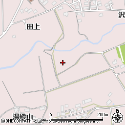 宮城県白石市福岡長袋陣場屋敷裏周辺の地図