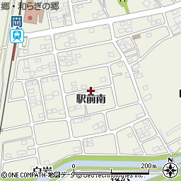 宮城県角田市岡駅前南周辺の地図