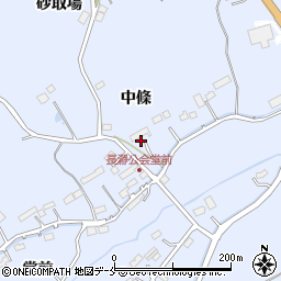 宮城県亘理郡亘理町長瀞中條周辺の地図