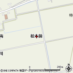 宮城県角田市岡松本前周辺の地図