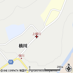 上横川周辺の地図