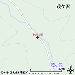 上茂ヶ沢周辺の地図