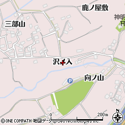 宮城県白石市福岡長袋沢ノ入周辺の地図