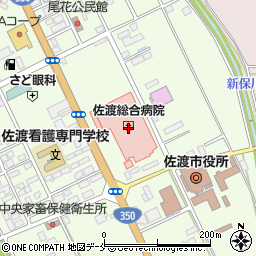 佐渡総合病院周辺の地図
